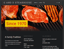 Tablet Screenshot of gndsteakhouse.com